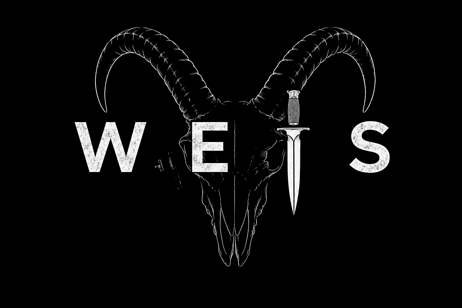 WETS Coffee Co — goat skull and dagger mark
